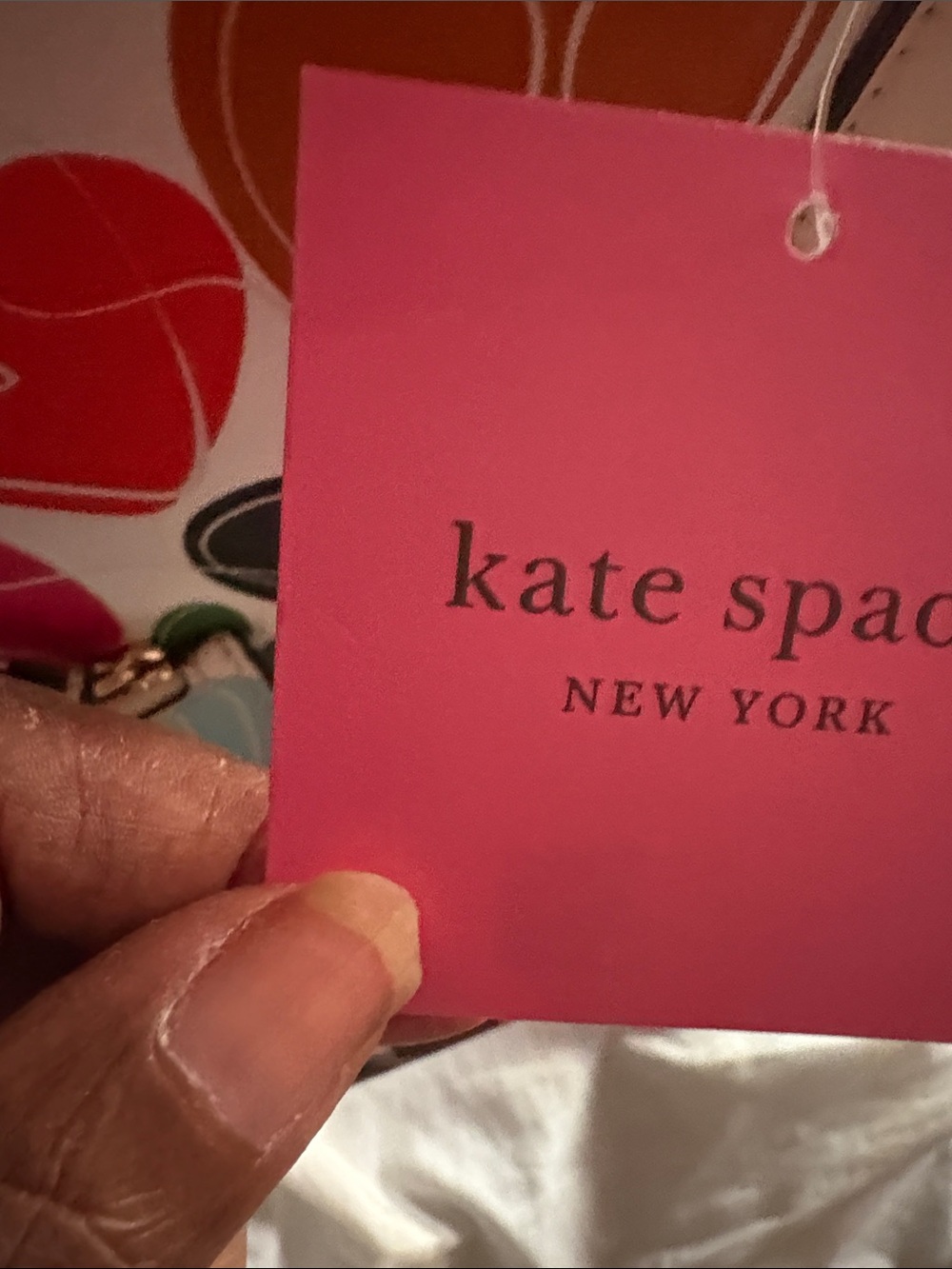 NWTS kate spade Multicolor Heart-Print Tote with Matching Wristlet - Picture 6 of 6